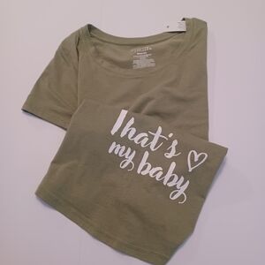 Time And Tru Maternity Tee That's My Baby Sz M